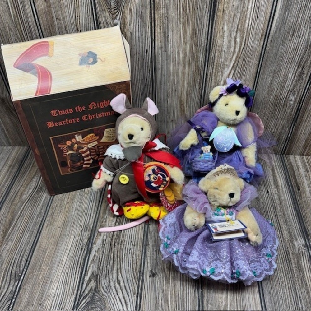 Muffy Vanderbear Christmas Lot Muffy Mouse, Sugar Plum Fairy, Nutcracker